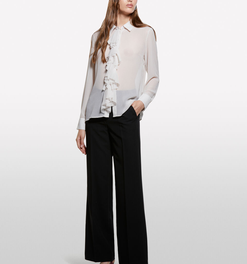 Pantalon palazzo noir - pantalons palazzo pour femme - Noir | Sisley image number 1
